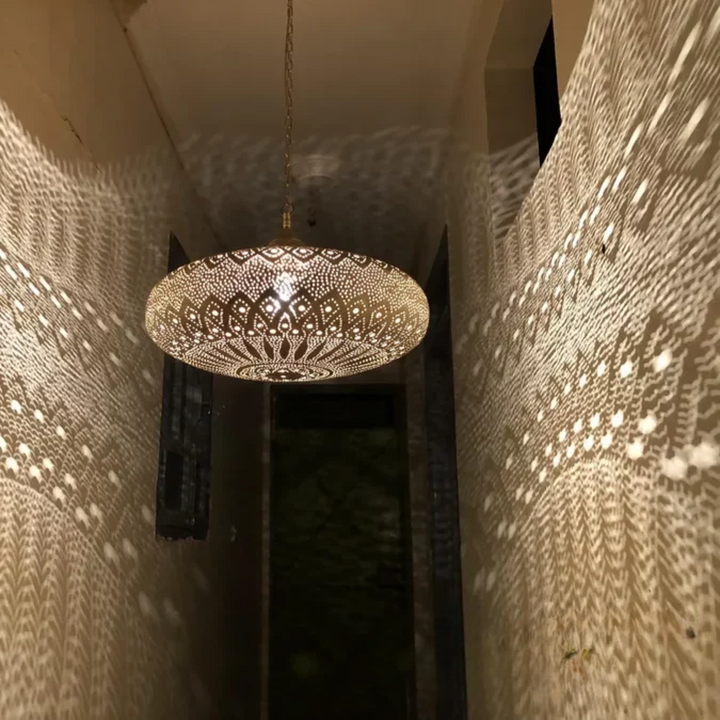 BRASS CEILING LIGHT , KHOBZA CLOSED BOTTOM
