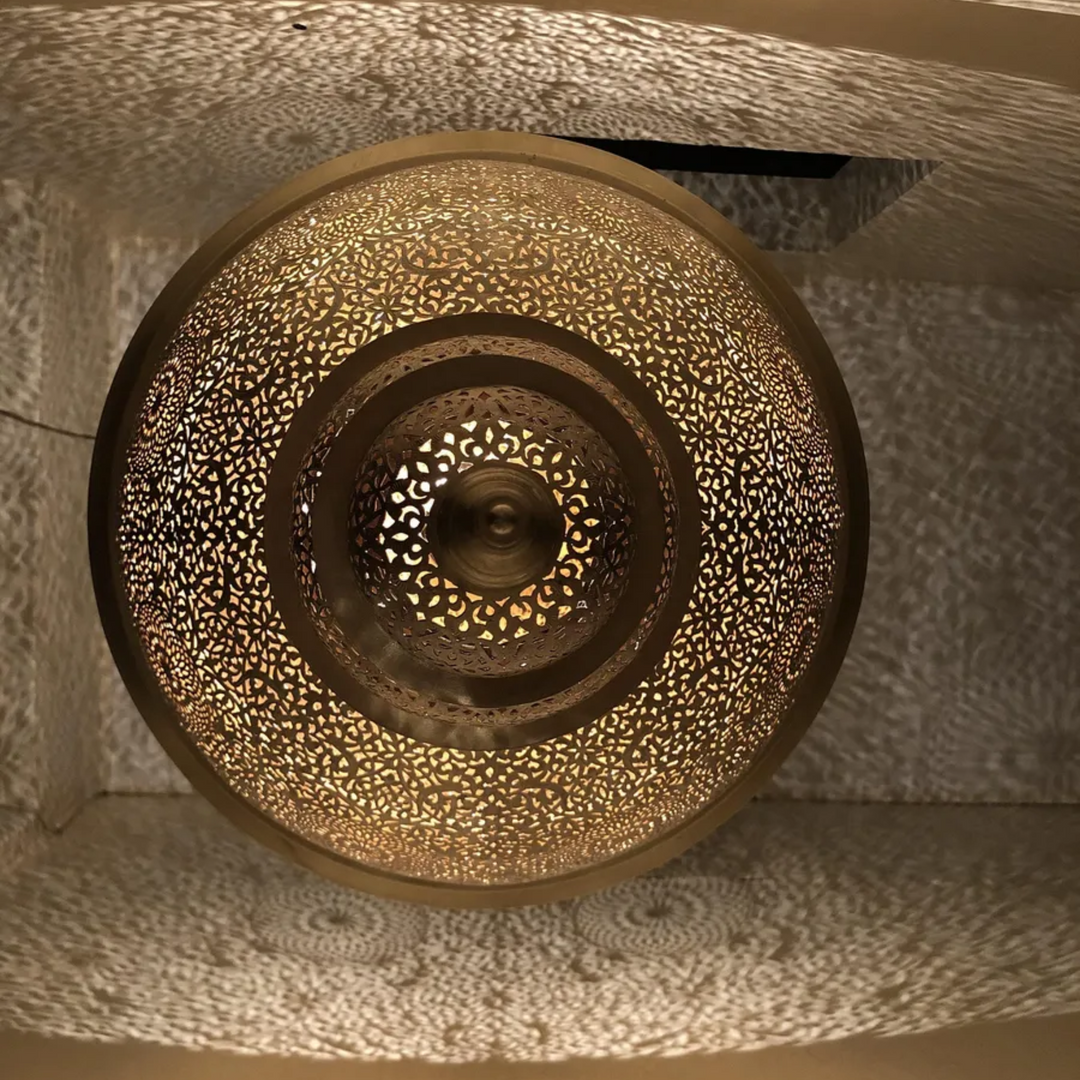 BRASS CEILING LIGHT , NASSIM XXL