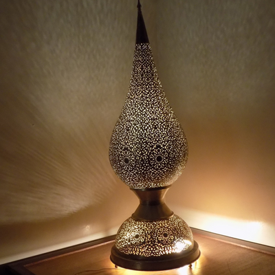 Standing Lamp with Morocco style, Comes Hardwired with a switch and ready to use – Luxury for home & Business decoration