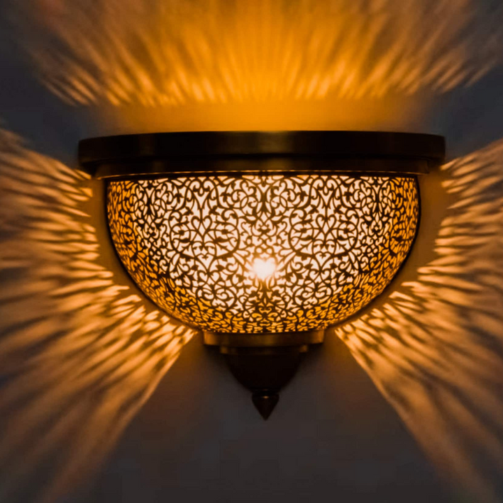 BRASS WALL SCONCE, FIRAS
