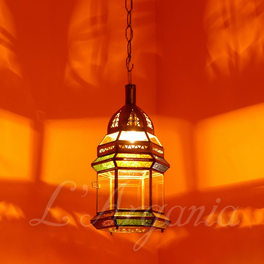 MOROCCAN LANTERNS, AZIZA MULTICOLOR