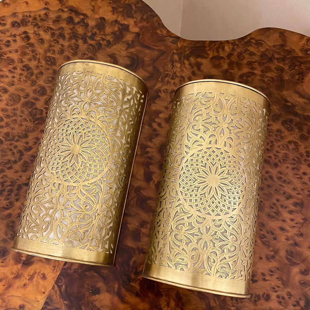 BRASS WALL SCONCE, ABIR