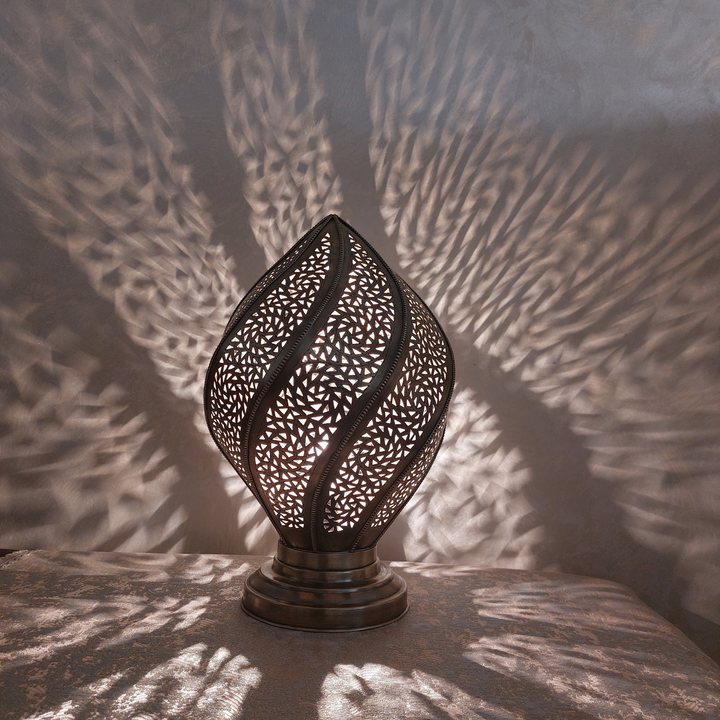 MOROCCAN TABLE & FLOOR LAMP , TORNADO