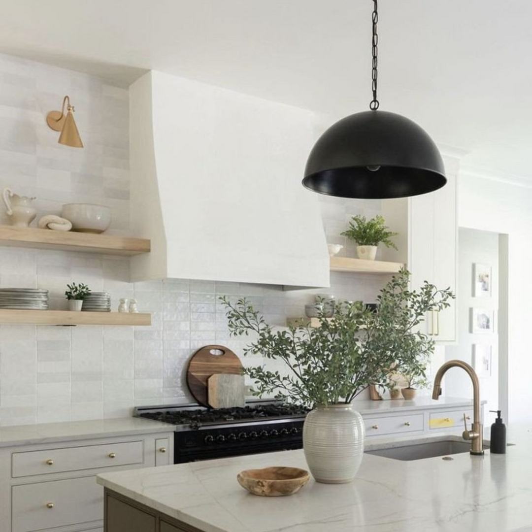 DOME CEILING LIGHT, FULL BLACK