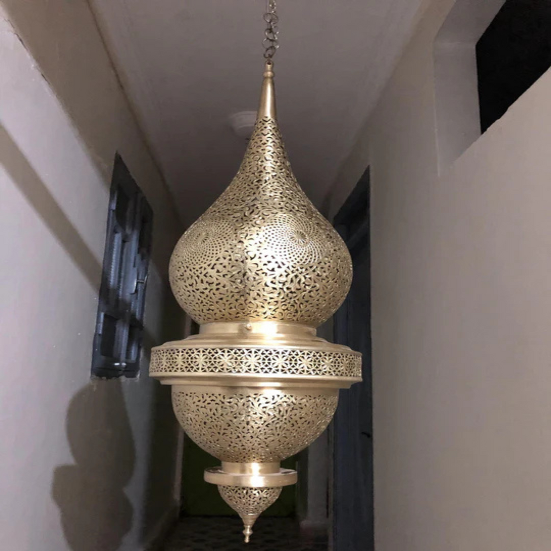 BRASS CEILING LIGHT , WALEED