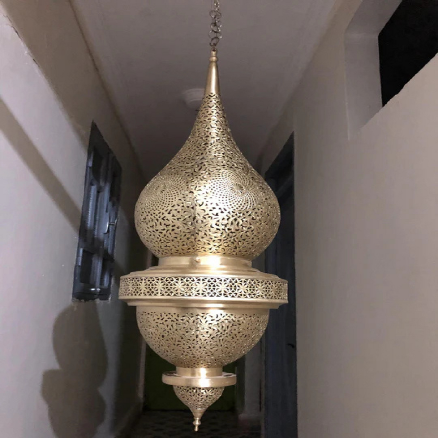 Antique Brass Chandelier Lighting – Available in Gold, Silver, Black Brass – Hand Engraved with Moroccan style – Luxury for Home Lighting Decoration