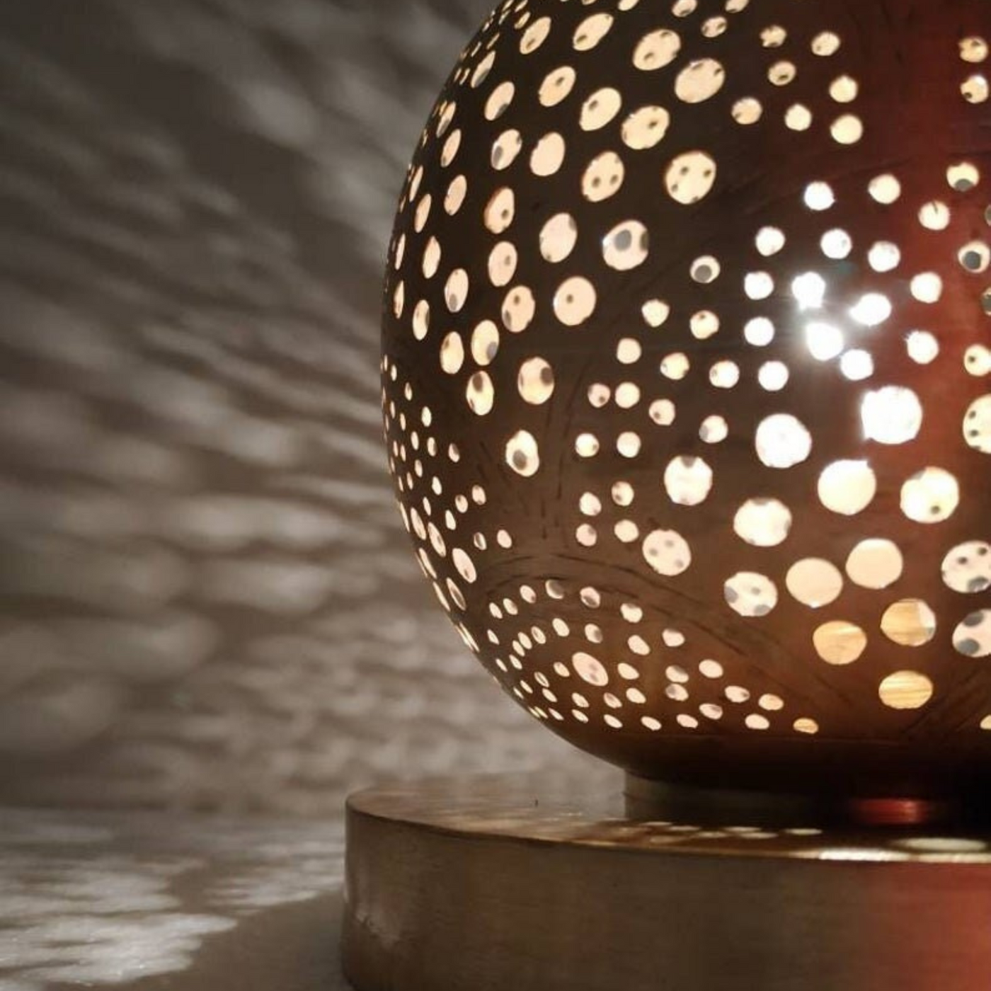 Luxury Moroccan-Inspired Table Lamp – Hardwired with Switch, Perfect for Home & Business Decoration