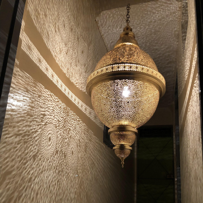 Hand-Engraved Moroccan Brass Chandeliers – Perfect for Home Décor