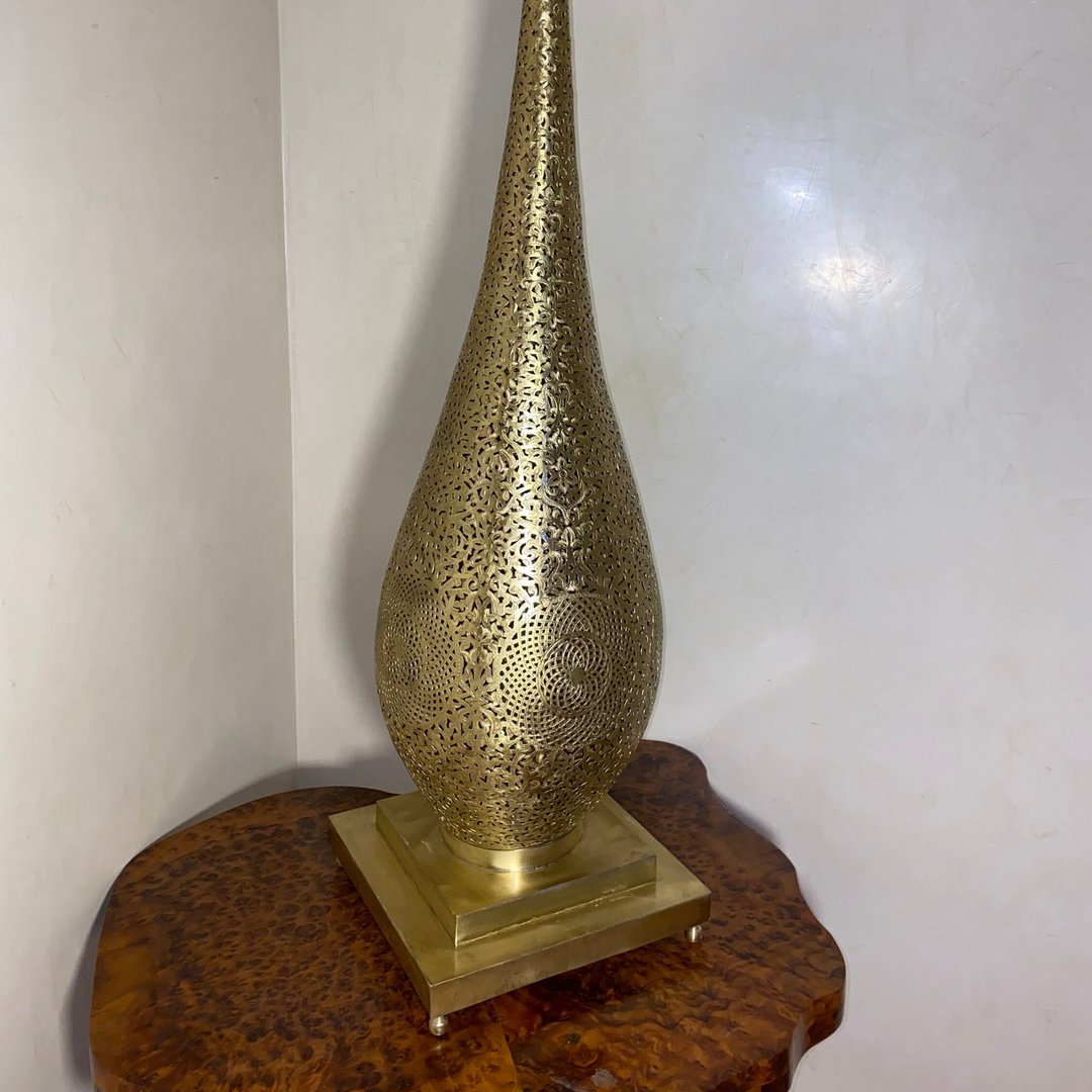MOROCCAN TABLE & FLOOR LAMP , MASLOUBA