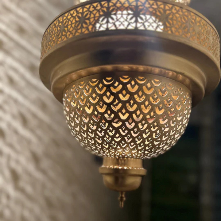 BRASS CEILING LIGHT , AHMAD