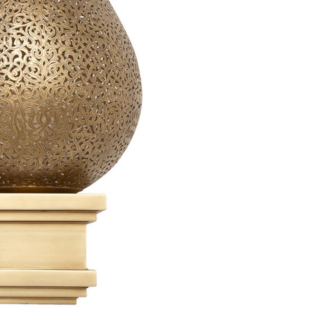 BRASS WALL SCONCE, HATEM