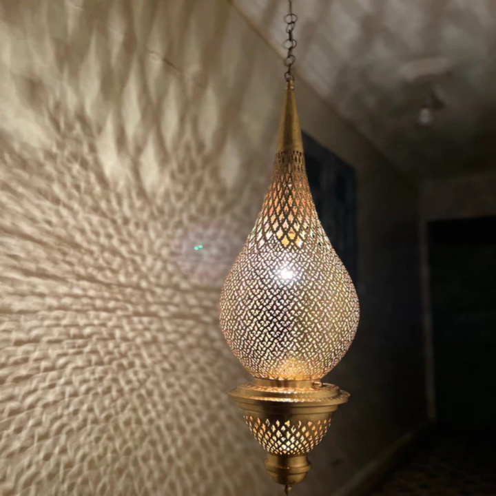 BRASS CEILING LIGHT , AMAL