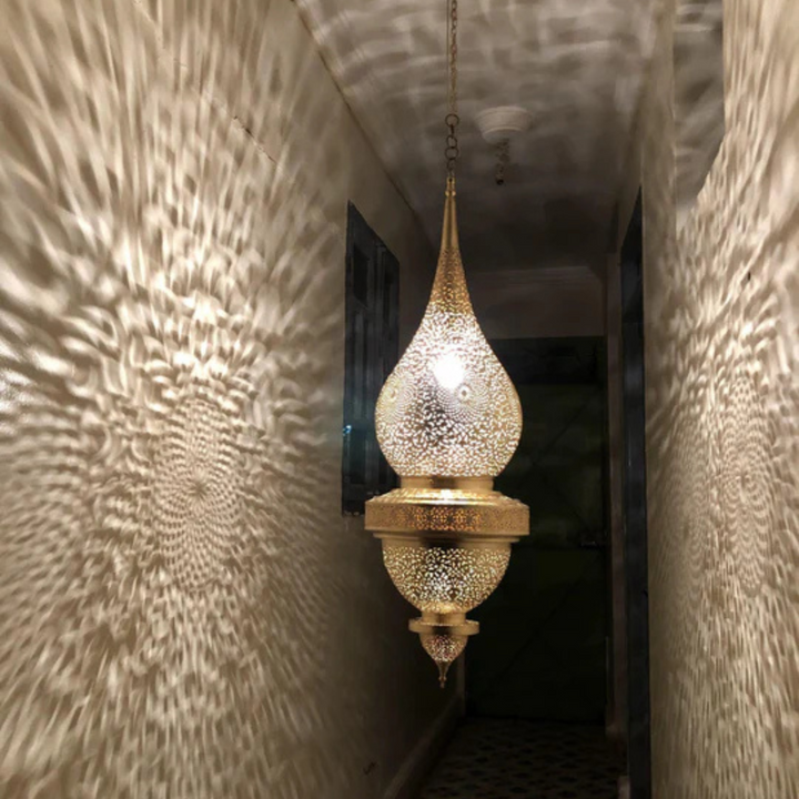 BRASS CEILING LIGHT , WALEED