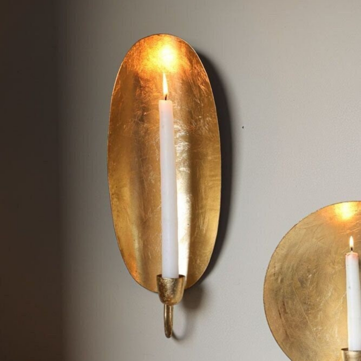 Oval Shape Candle Holder, Handmade in Morocco using Solid Brass – Antique for Indoor Decor