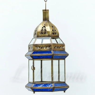 Hanging Glass Lantern – Made of Glass and Brass – Reflect a enchanting design, Luxury for Home Decoration