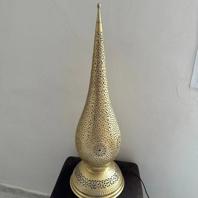 Moroccan Style Brass standing Lamp – Exquisite Handmade Piece for Living Room or Office