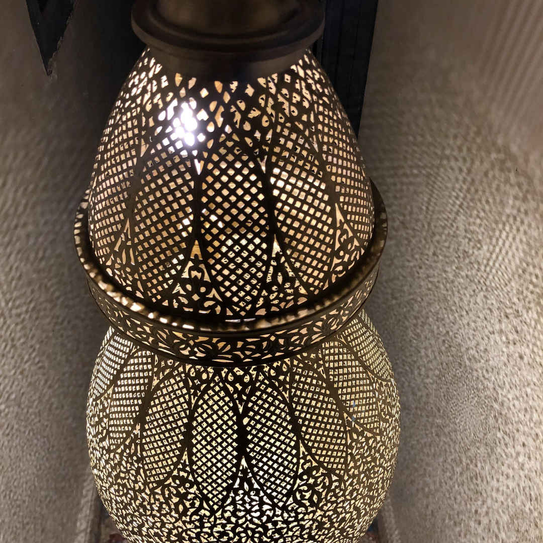 Brass Ceiling Light Ashraf handmade in brass with a rounded overhead form for cozy rooms and elegant interiors