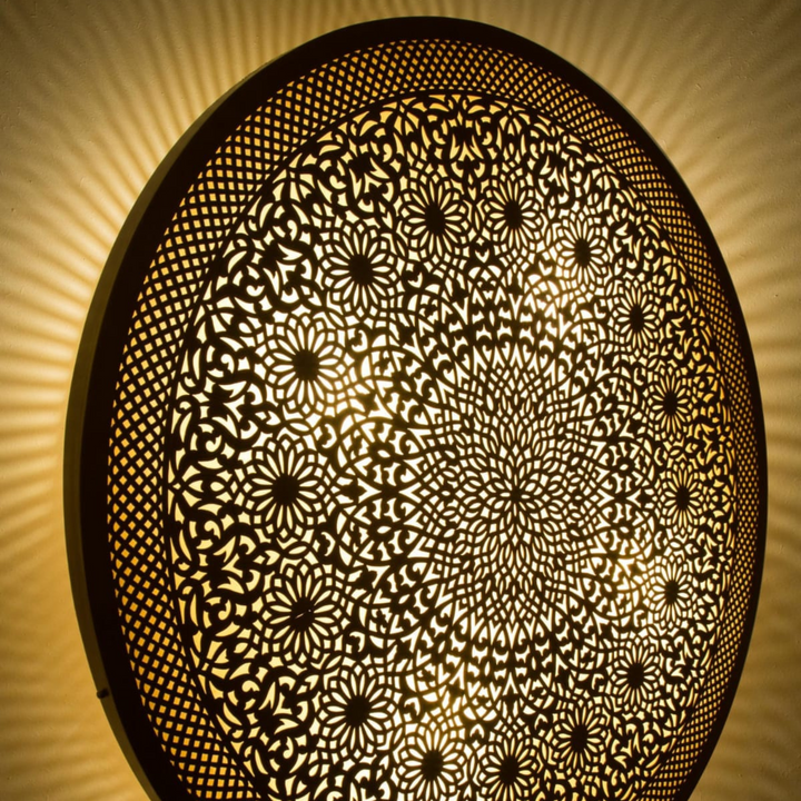 Flush Wall Sconces Jinaan closeup highlighting crafted surface finish and gentle brightness for stylish indoor lighting