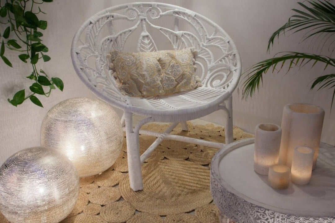 BRASS TABLE & FLOOR LAMP , KOORA