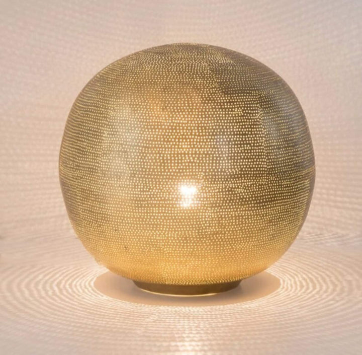 BRASS TABLE & FLOOR LAMP , KOORA