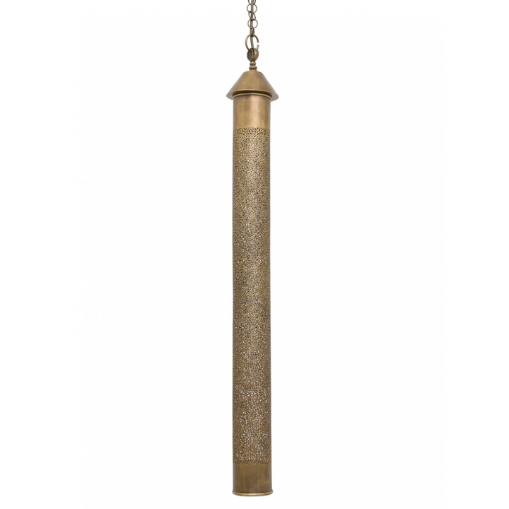 Mona ceiling fixture with handcrafted brass detail and rounded metal form for warm ambient light in stylish interior spaces.